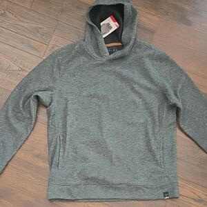 Jachs Gray and Brown Hooded Sweatshirt